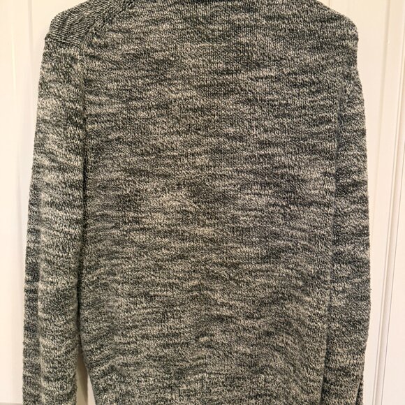 Polo Ralph Lauren Men's Small Heathered Gray Green Shawl Cardigan Sweater - Picture 9 of 9